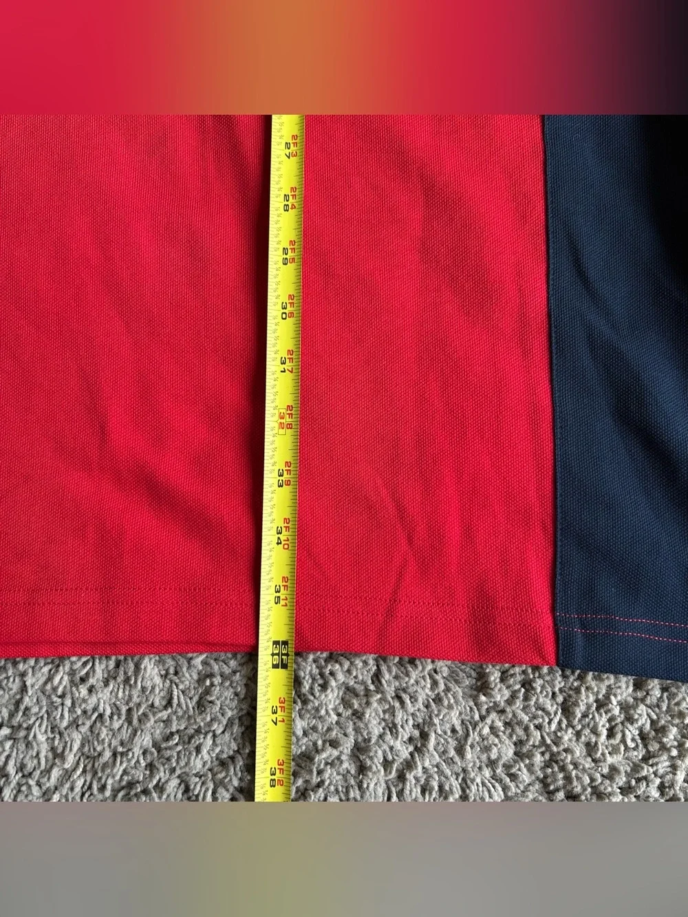 NWT Polo Ralph Lauren Shirt Mens 4XL TALL Red/Blue Side Panel Signature Big Pony